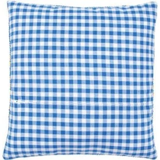 Kussenrug blauwe geruit met rits 45x45cm van VERACHTERT PN-0154661