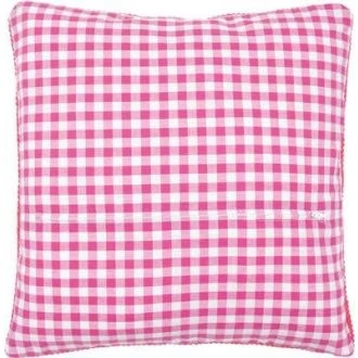 Kussenrug roze geruit met rits 45x45cm van VERACHTERT PN-0154662