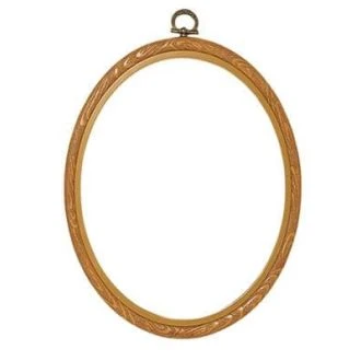 Borduurlijst ovaal 20x25cm 2 in 1 houtlook van FIXIT PN-0009445