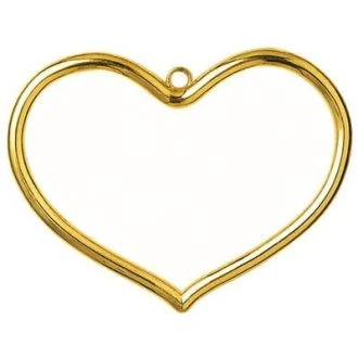 Kunststoflijst hartje goudkleurig van VERACHTERT PN-0009471