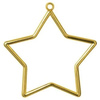 Kunststoflijst ster goudkleurig van VERACHTERT PN-0009468