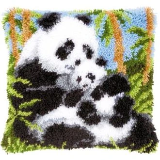 Panda's knoopkussen pakket 40x40cm van VERVACO PN-0021853