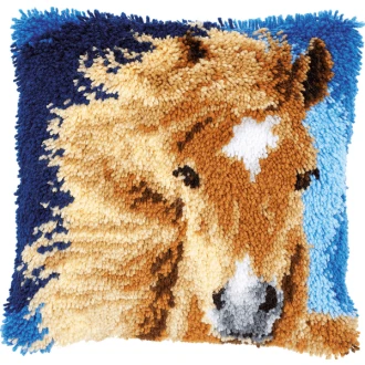 Paard knoopkussen pakket 40x40cm van VERVACO PN-0149848