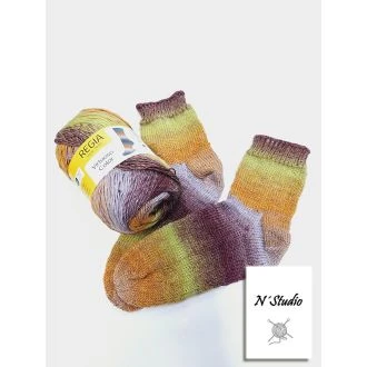 Virtuoso handgebreide sokken 03074