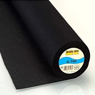 G740 geruwde geweven plakvlieseline 90cm breed van VLIESELINE 025.G740