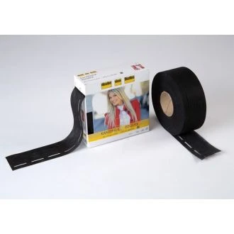 Kantenfix zwart plak band met stanslijn 40mm van VLIESELINE 025.235031