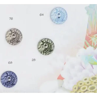 Whale 2-gats knoop 18mm 454035 van UNION KNOPF