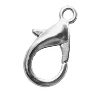 Karabijn sloten (18 mm) Antiek Zilver (10 Stuks) van DB X112