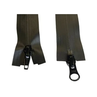 80cm Waterdicht dubbel deelbaar matte rits YKK AQUAGUARD
