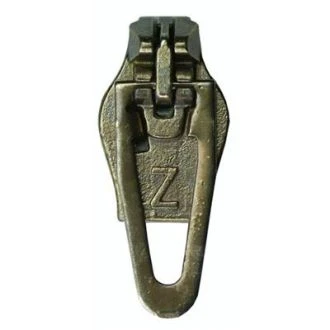 Ritssluiting 3C brons voor deelbare nylon spiraalritsen van ZlideOn 081.10317