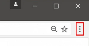 Chrome menu Chrome menu